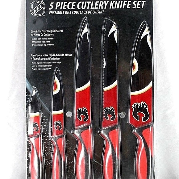 NHL 5 Piece Stainless Steel Cutlery Knife Set Calg